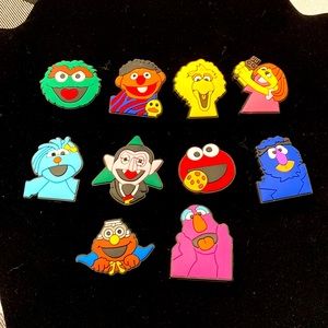 10 pc Sesame Street Croc charms